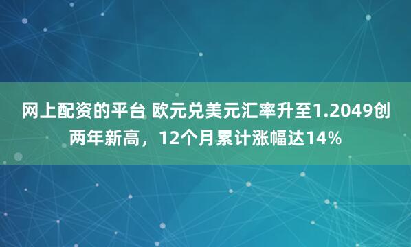 网上配资的平台 欧元兑美元汇率升至1.2049创两年新高，12个月累计涨幅达14%